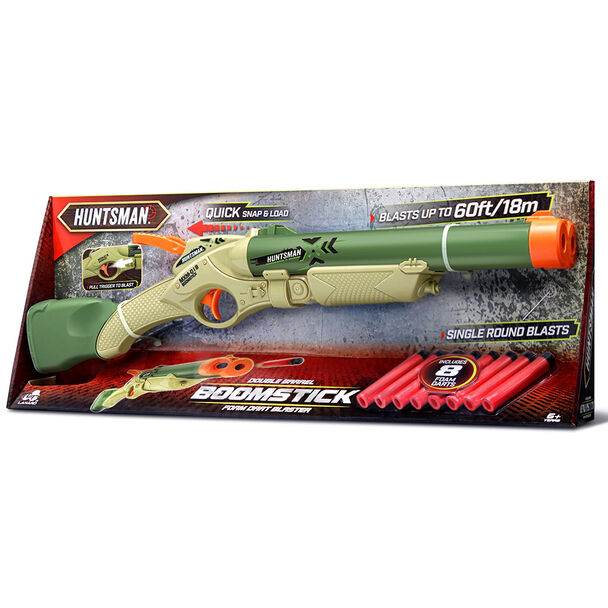 Lanzador Escopeta Doble Barril con 8 Dardos Hutnsman