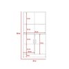 Biblioteca TuHome Home Office 2 Puertas Negro Soft Coñac