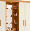 Closet Vekkahome Olimpia con Espejo 4 Puertas 2 Cajones Beige