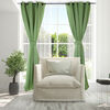 Set Cortinas Doral Black Out Victoria  220 x 140 cm Verde