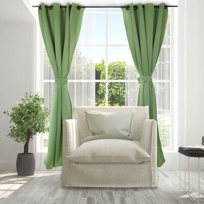 Imagen 2 del producto Set Cortinas Doral Black Out Victoria  220 x 140 cm Verde