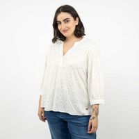 Blusa Manga 3/4 Mujer Extralindas Crudo