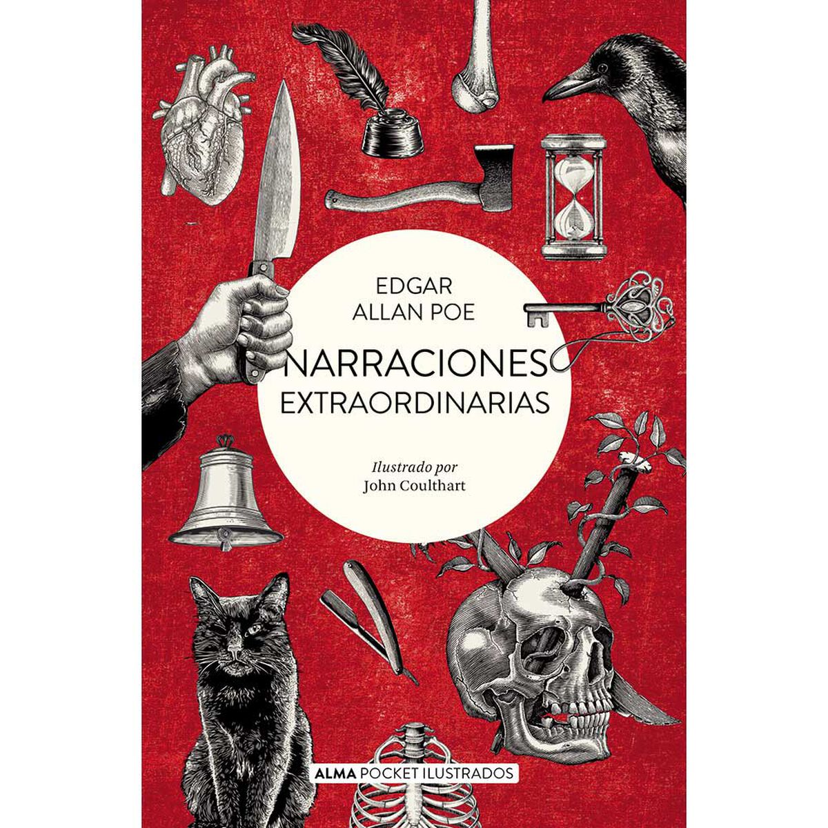Libro Narraciones Extradionarias Pocket Ilustrado Edgar Allan Poe Editorial Alma
