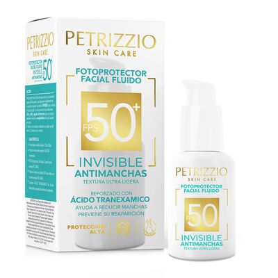 Protector solar rostro antimanchas invisible FPS50