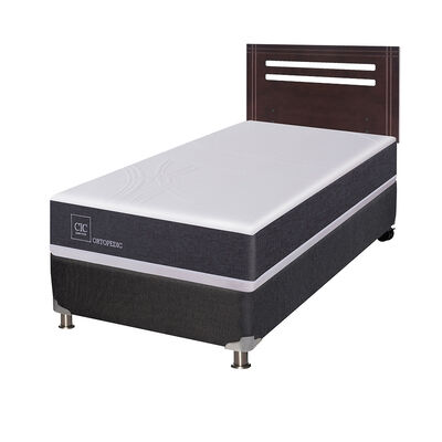 Imagen 2 del producto Box Spring CIC 1 Plaza New Ortopedic + Respaldo New Munich