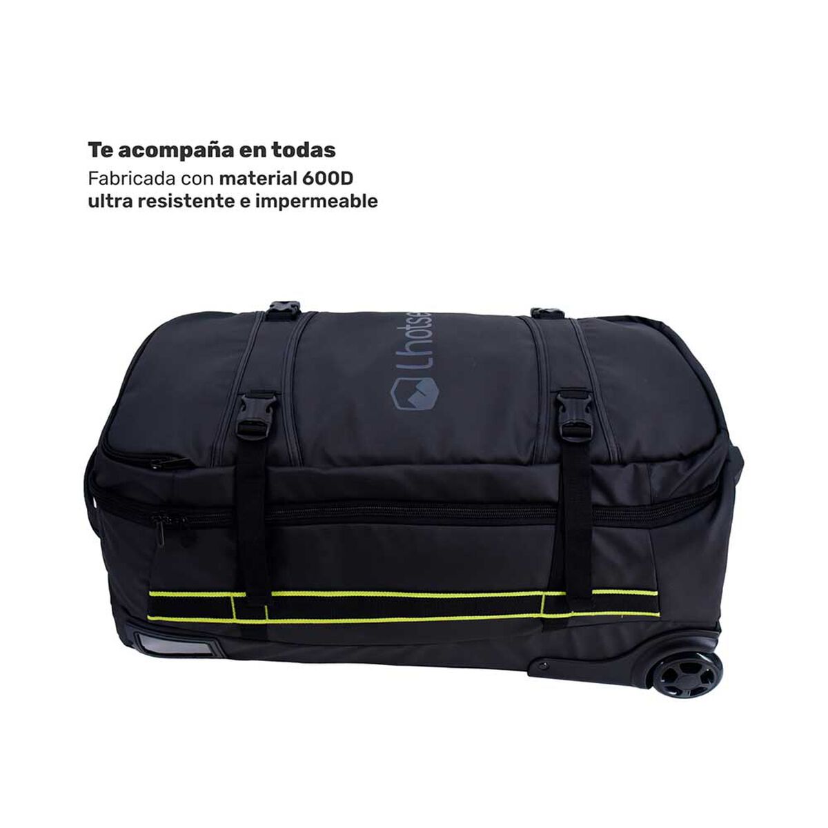 Maleta Bolso Trolly Outdoor Roadtrip 70Lts Black Lhotse