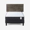 Cama Europea Rosen 1 Plaza Wave + Respaldo Tabor Grafito