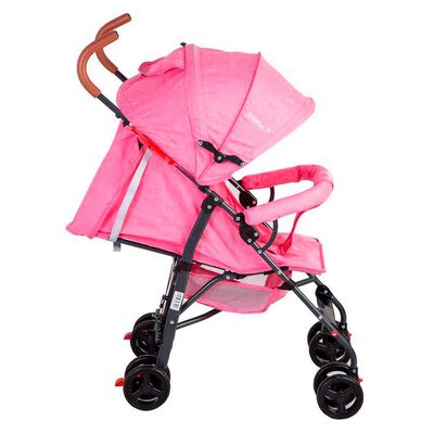 Imagen 2 del producto Coche Paragua Bebe 5126 Plegable Liviano Compacto Rosado Bebesit