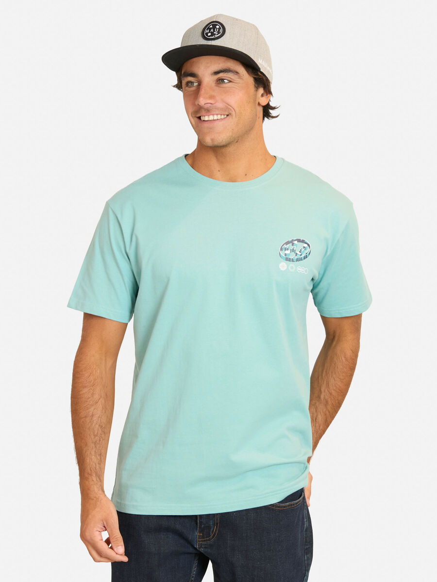 Polera Con Estampado Manga Corta Hombre Maui And Sons