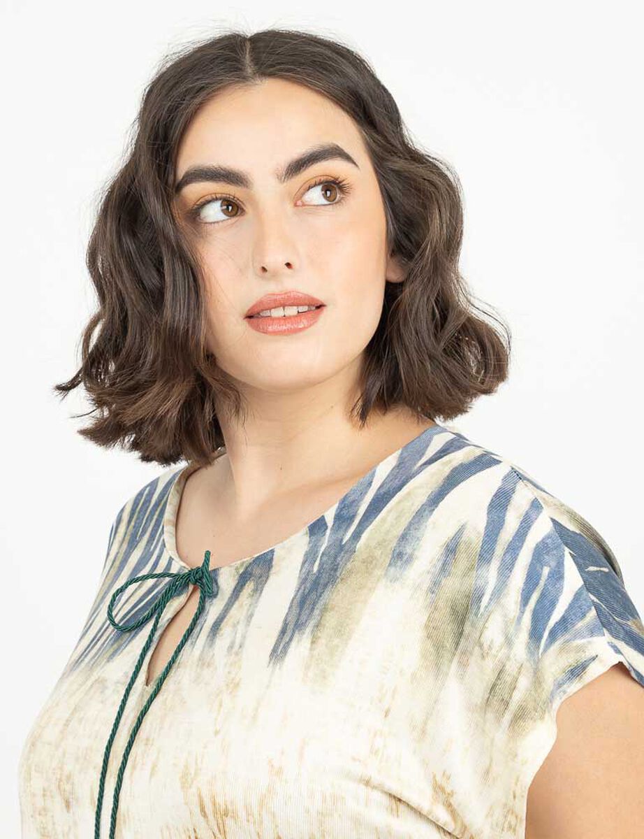 Polera Estampada Manga Corta Mujer Extralindas