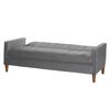Futón Latam Home Genova Velvet 3 Cuerpos Gris