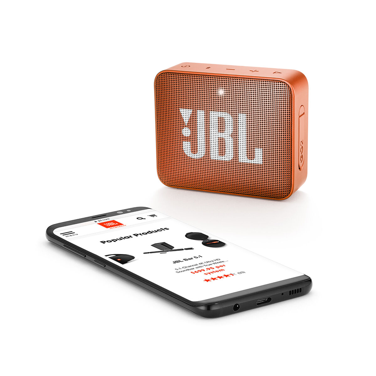 Parlante portátil JBL GO2 Naranjo