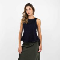 Blusa Sin Mangas Mujer Zibel Azul