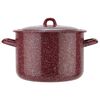 Batería de Cocina Acero Vitrificado Fantuzzi Fundo Rojo 5 Piezas