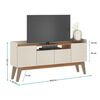 Rack TV Exit Florencia Hasta 70" Beige Roble