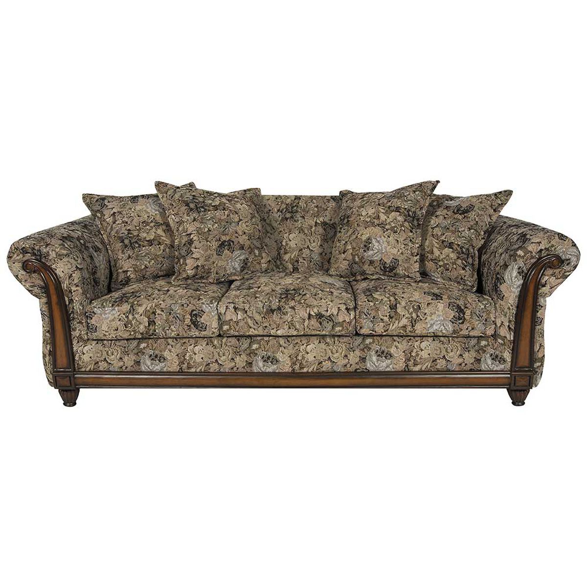 Sof&aacute; Masel Esmirna 3 Cuerpos Chocolate