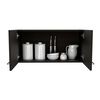 Mueble sobre Campana TuHome Manchester Wengue 2 Puertas