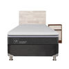 Box Spring CIC 1,5 Plazas Ortopedic Advance + Respaldo + Velador