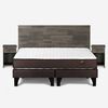 Cama Europea Rosen Base Dividida 2 Plazas Ergo T + Respaldo + 2 Veladores