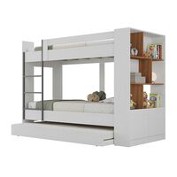 Camarote con Cama Auxiliar Di Poretti Design 1 Plaza Blanco