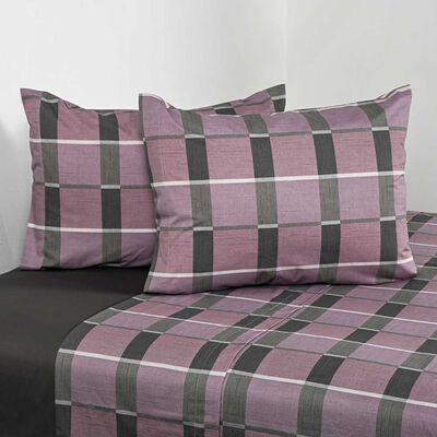 Imagen 1 del producto Juego de Sábanas Cannon 200 Hilos King Check Rosa