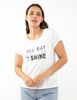 Polera Con Estampado Manga Corta Mujer Zibel
