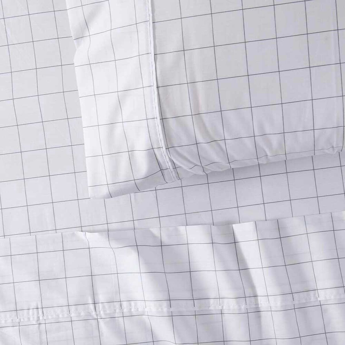 Juego de S&aacute;banas Estampado SoHome 180 Hilos King Blanc Marengo