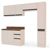Kit Cocina Modular Premier Vekkahome 8 Puertas 3 Cajones Beige