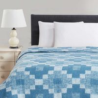 Frazada Jacquard Illusions 2 Plazas Celeste
