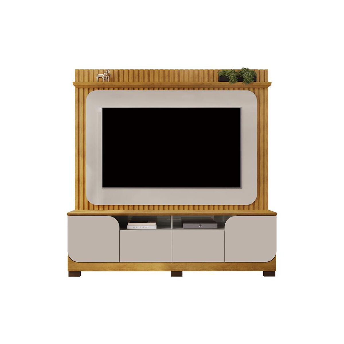 Home TV Altavision Vogue Ced Gris y Café claro