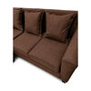 Seccional Muebles MPR Luna 4 Cuerpos Chocolate