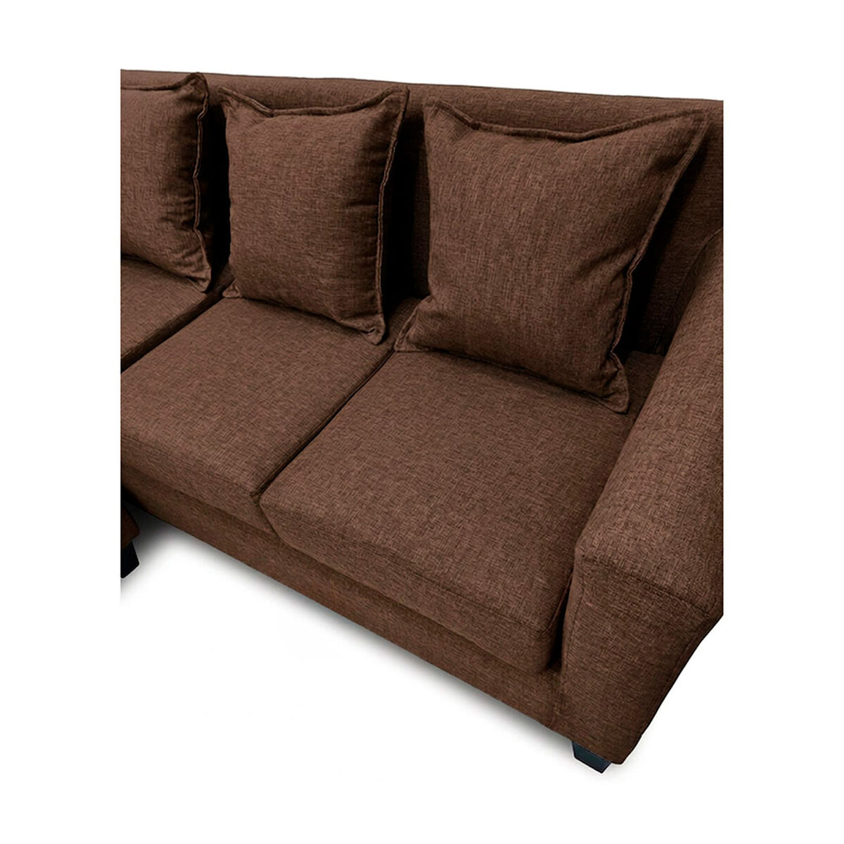 Seccional Muebles MPR Luna 4 Cuerpos Chocolate