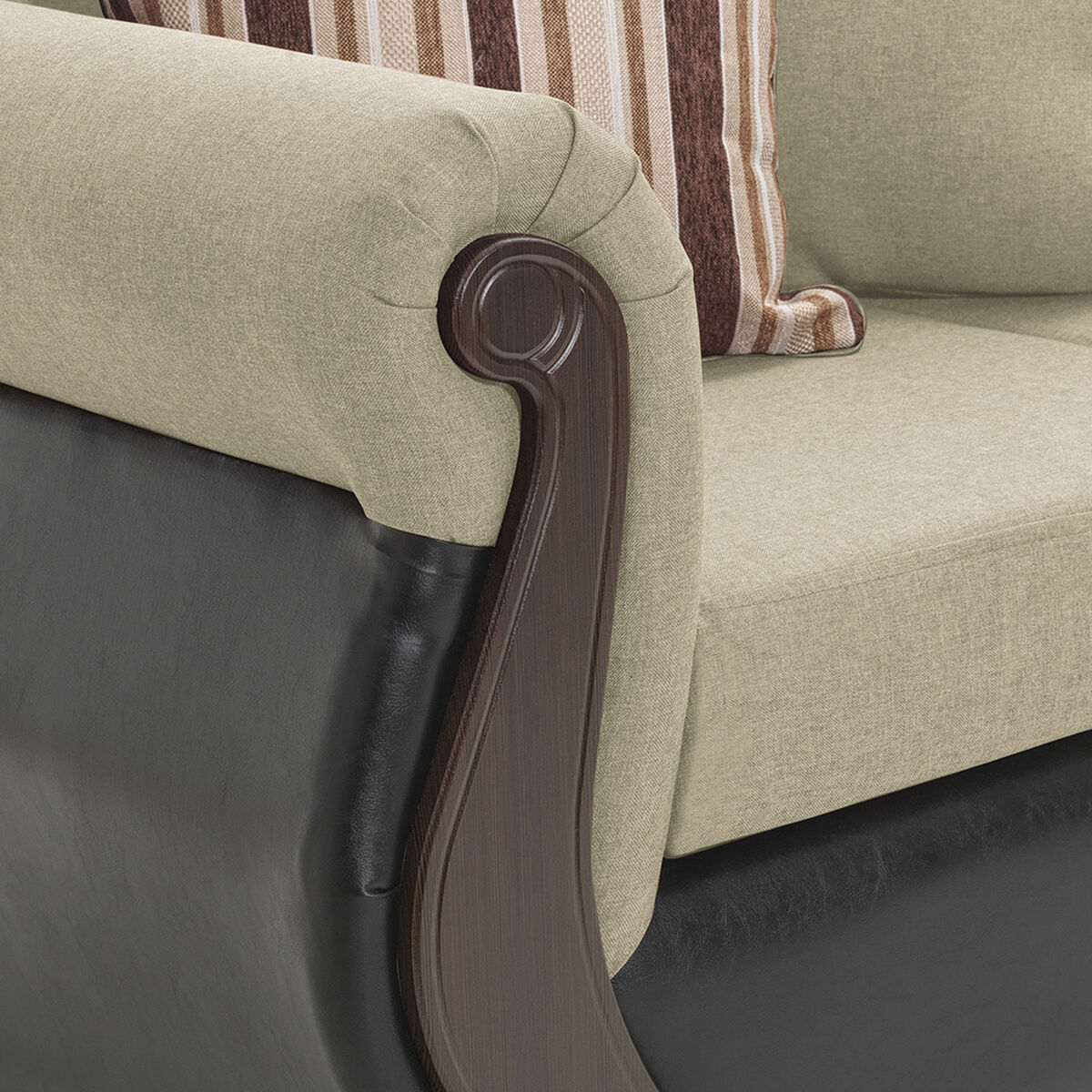 Sofá Seccional Innovamuebles New Bugambilia 5 Cuerpos Beige