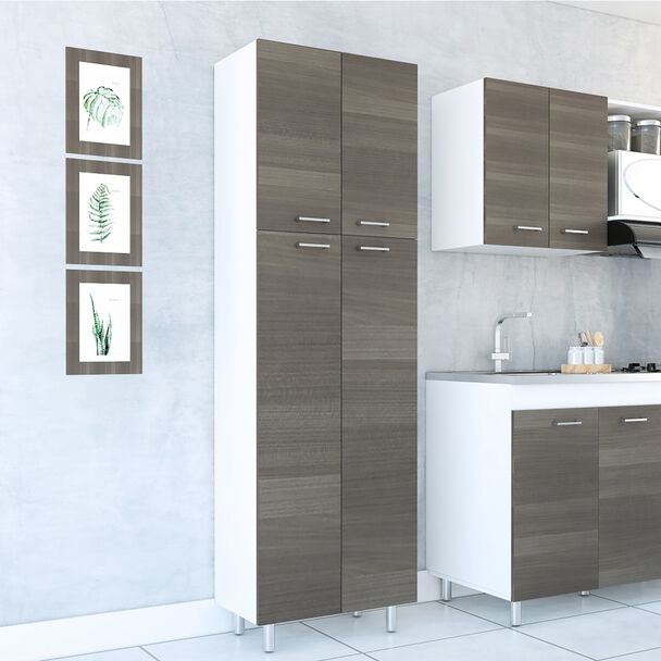 Alacena TuHome Rossi Blanco/Olivo 4 Puertas