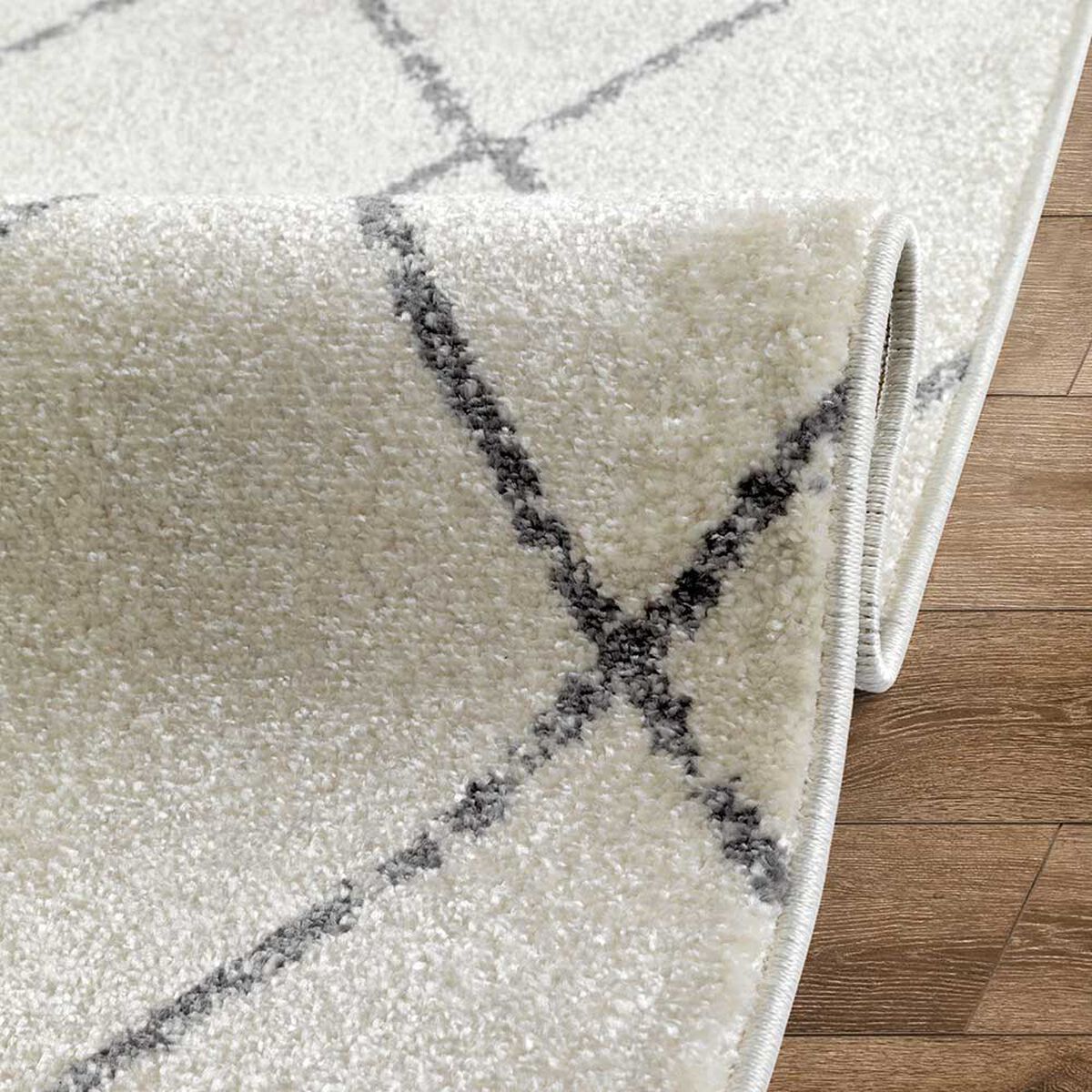 Alfombra de Pasillo Modalfo Florida Blanco 70 x 230 cm