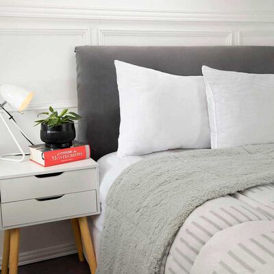 Imagen 2 del producto Plumón Coral Sherpa Casanova 1.5 Plazas Gris