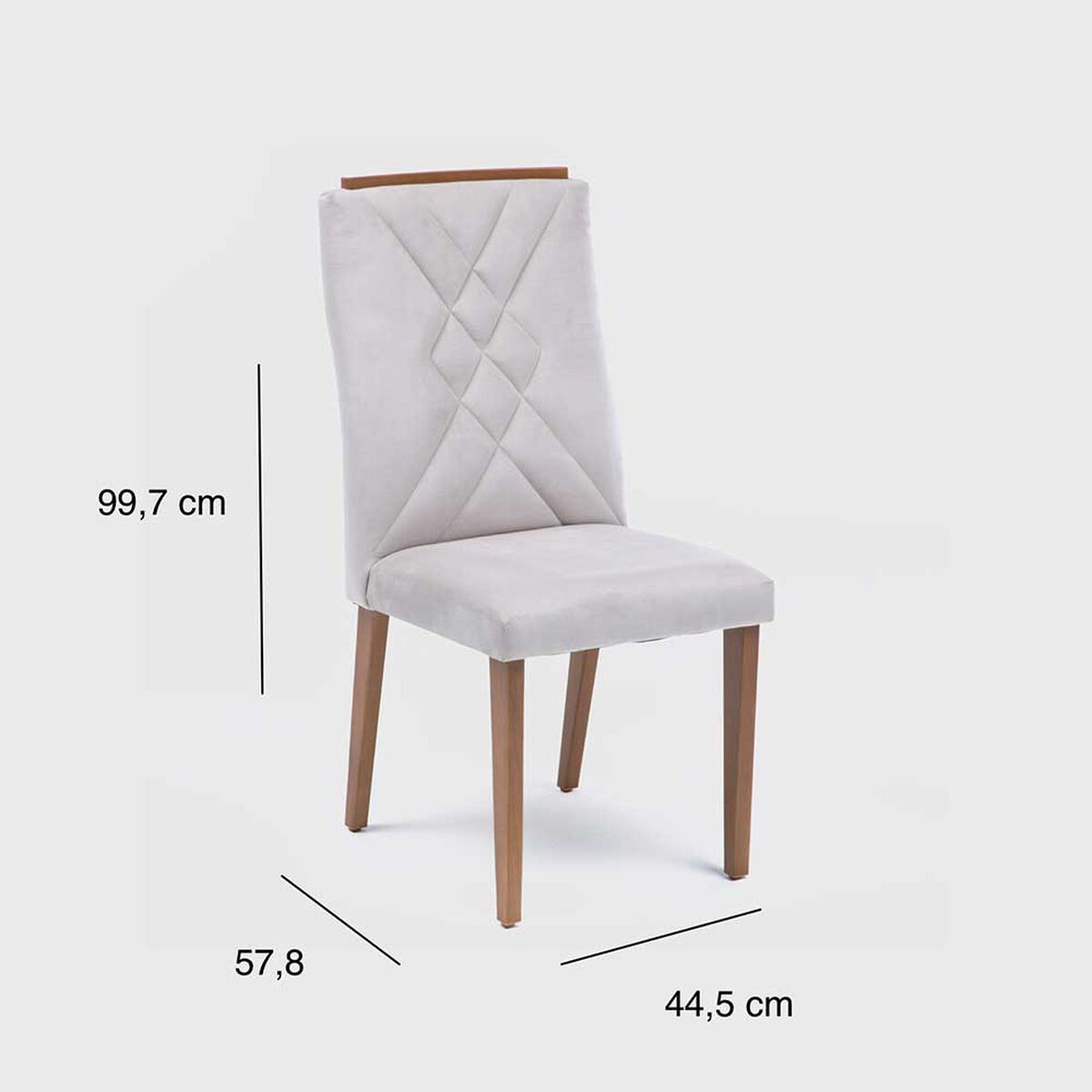 Juego de Comedor Decocasa Avena 6 Sillas Canela