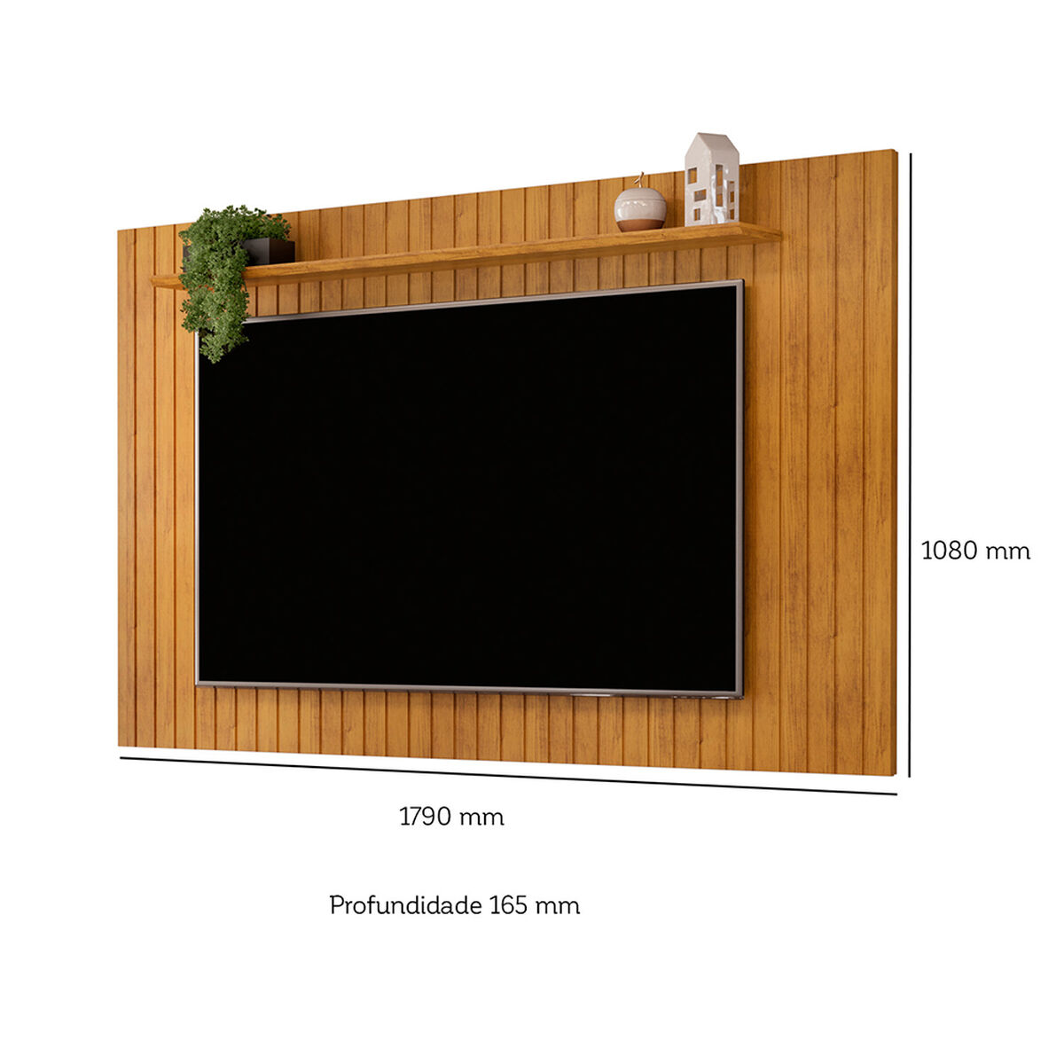 Panel TV Vekkahome Lume 65" Pulgadas Caf&eacute;
