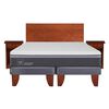 Cama Europea CIC Base Dividida 2 Plazas Ortopedic Advance + Respaldo + 2 Veladores New Villarrica