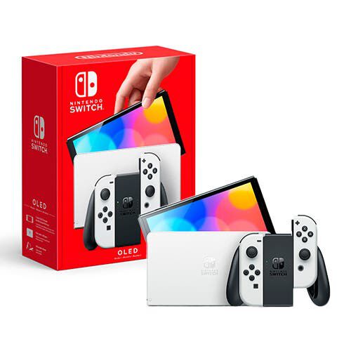 NINTENDO - Consola Nintendo Switch OLED White Enchufe Americano