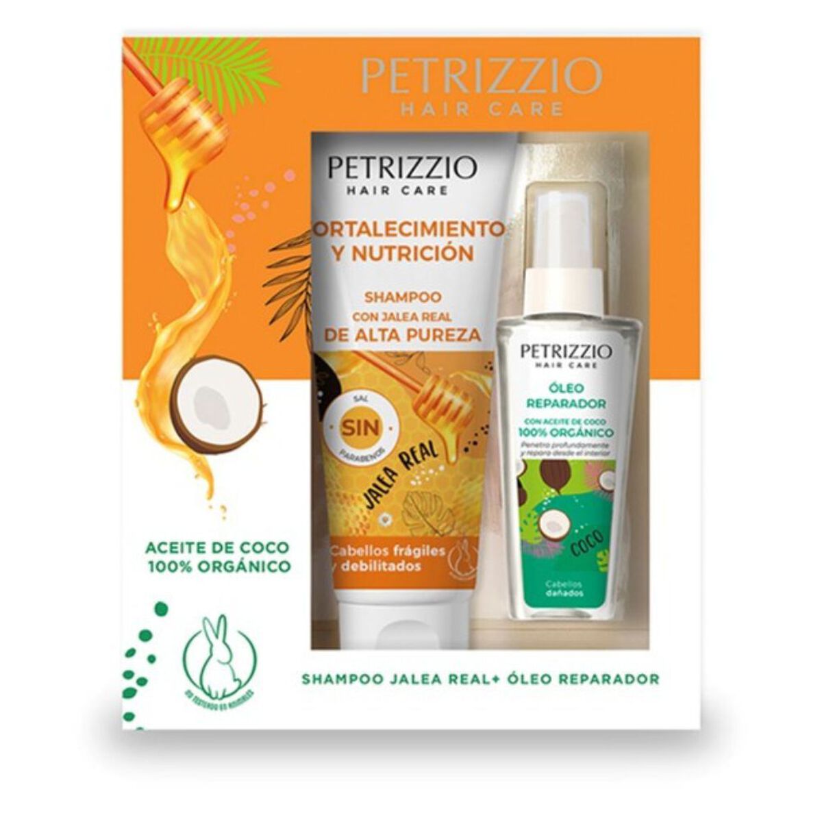 Set Shampoo Jalea Real + Óleo Coco Petrizzio