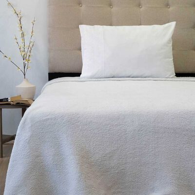 Imagen 2 del producto Frazada Poliéster Doral 1,5 Plazas Deluxe Blanco