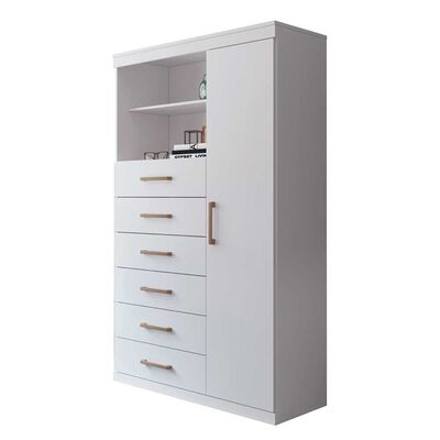 Imagen 2 del producto Cómoda Onessta Maraba 6 Cajones 1 Puerta Blanca