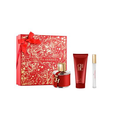Set Perfume Carolina Herrera Mujer CH Eau de Toilette 100 ml + Loci&oacute;n Corporal 100 ml + Eau de Toilette 10 ml