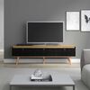 Rack TV Exit Menphis Hasta 70" Roble Negro