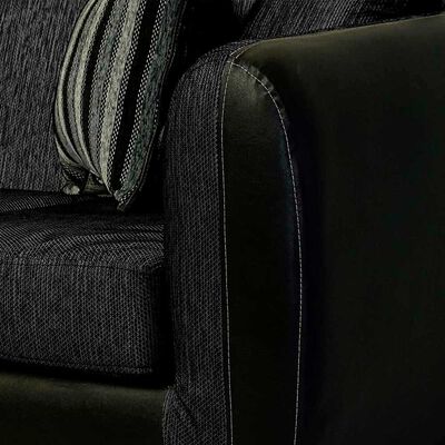 Imagen 2 del producto Juego de Living Elegant Detail Oklahoma Sofá 2 Cuerpos + Dos Sillones 1 Cuerpo Gris Oscuro