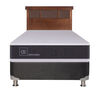 Box Spring CIC 1 Plaza New Ortopedic + Respaldo New Dublin