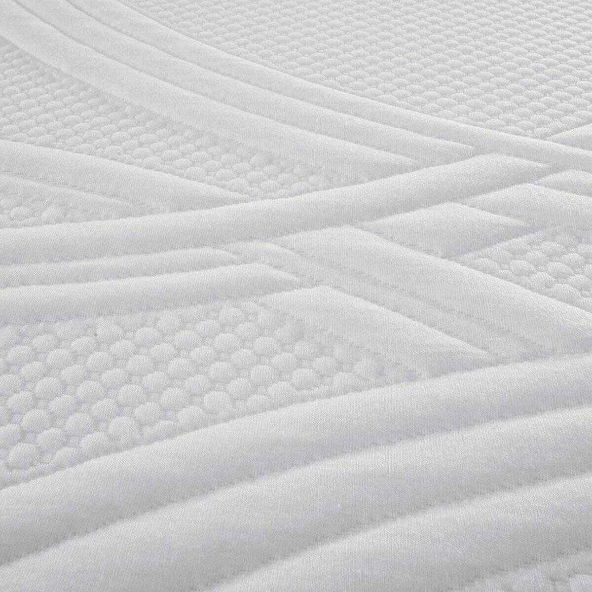 Box Spring CIC Base Dividida 2 Plazas New Ortopedic + Respaldo + 2 Veladores New Dublin