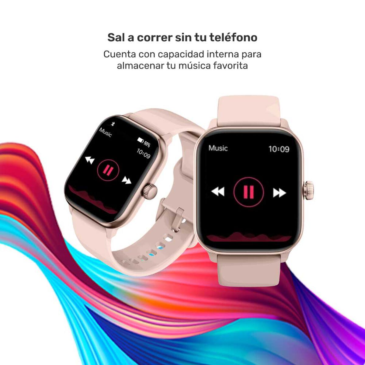 Smartwatch Lhotse Music Rhythm X10 Pink 41mm