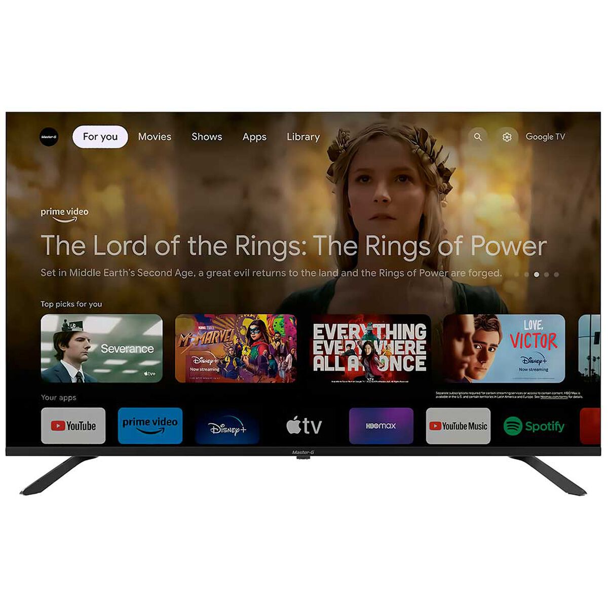 LED Smart TV 50'' 4K MGG50UFKG Master-G